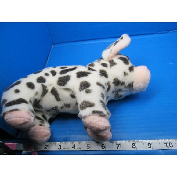 Douglas Pauline Spotted Pig Plush 10" Small White Gray Spots w/Tag 1890 - Picture 8 of 9